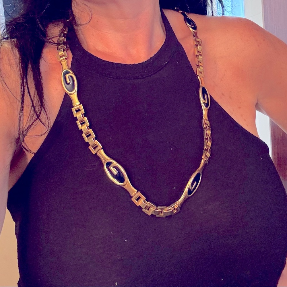 GUCCI Gold and Black Women's Belt - Picture 12 of 12